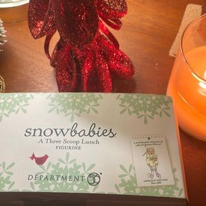 Snow Babies A Three Scoop Lunch Figurine.